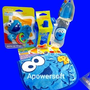 -New Sesame Street Cookie monster Bundle 0-18 months